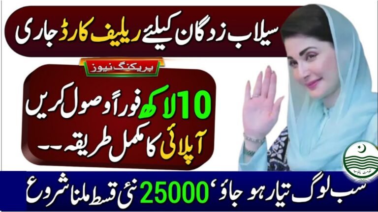 Breaking News: How To Apply For CM Punjab Flood Relief Card