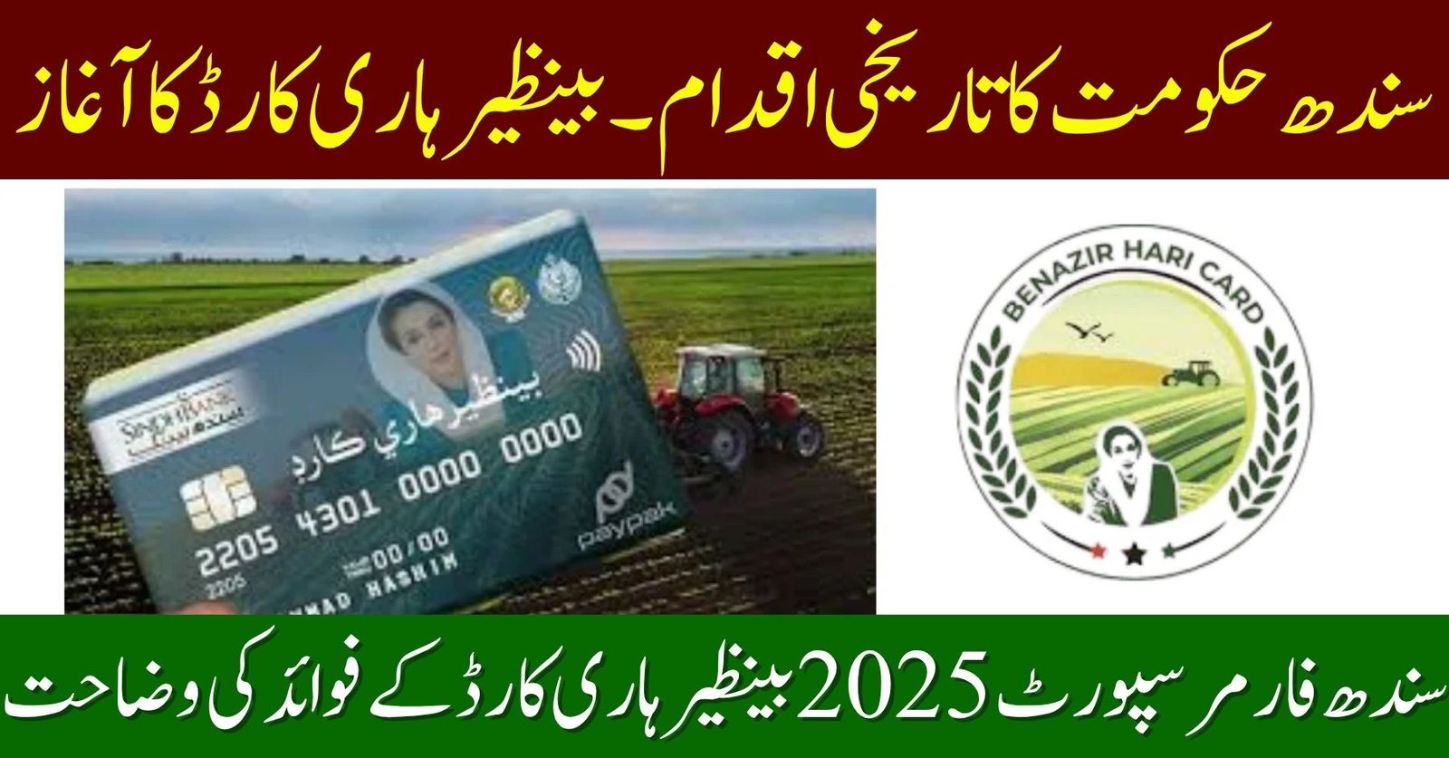 Sindh Farmer Support 2025 Benazir Hari Card
